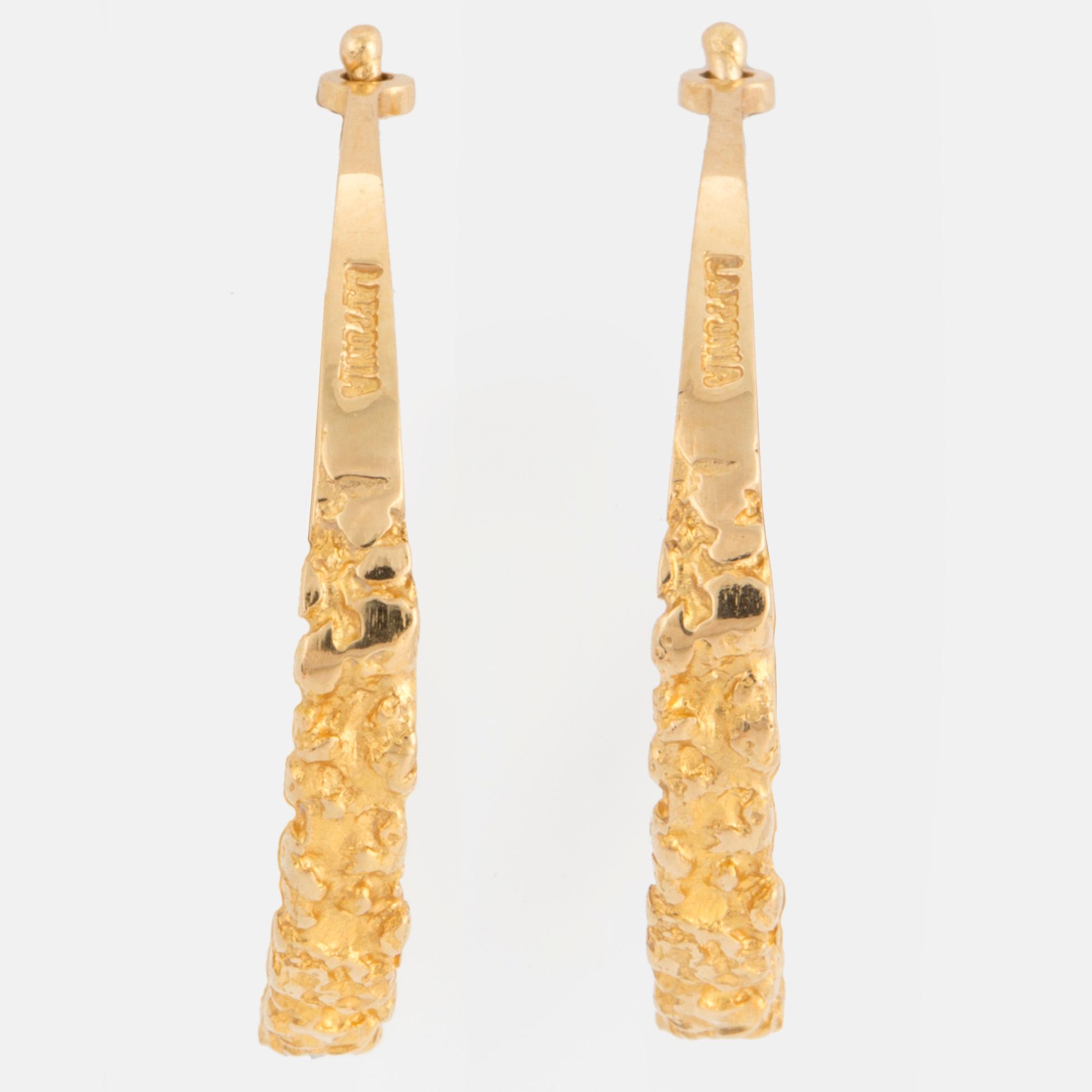 A pair of 18K gold Lapponia earrings.