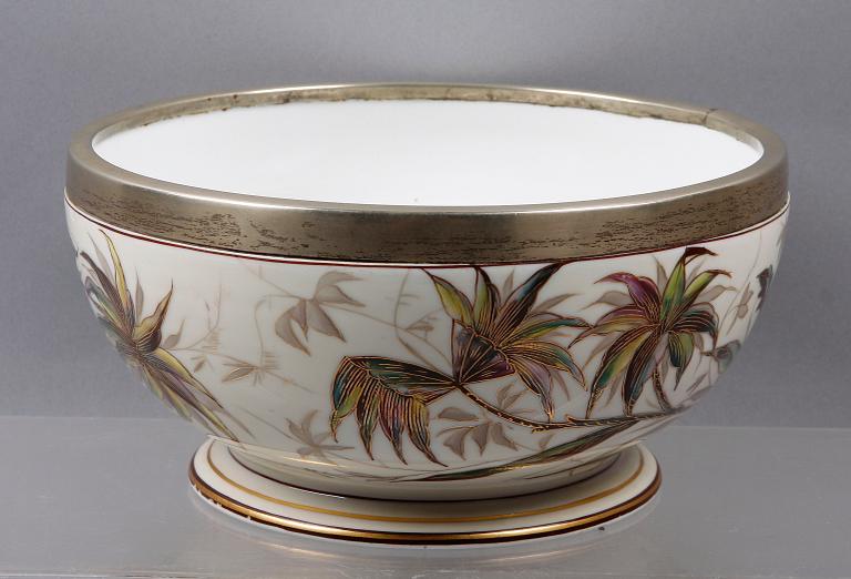 SKÅL, glas och metall. 1800-talets slut.
