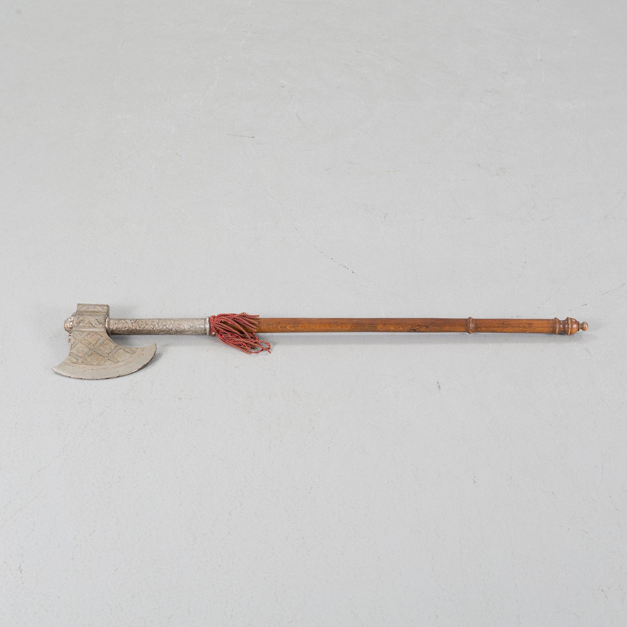 A decorative axe, early 20th century.