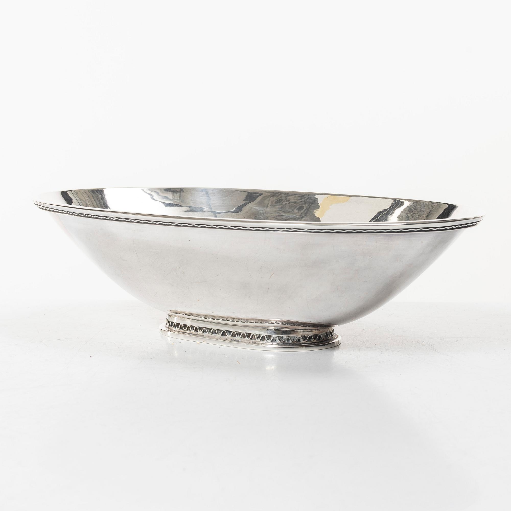 Eric Råström, Skål, silver, firma CG Råström, Stockholm 1975.