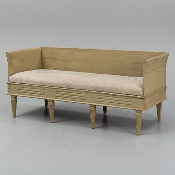 A late gustavian sofa, first half of the 19th century.