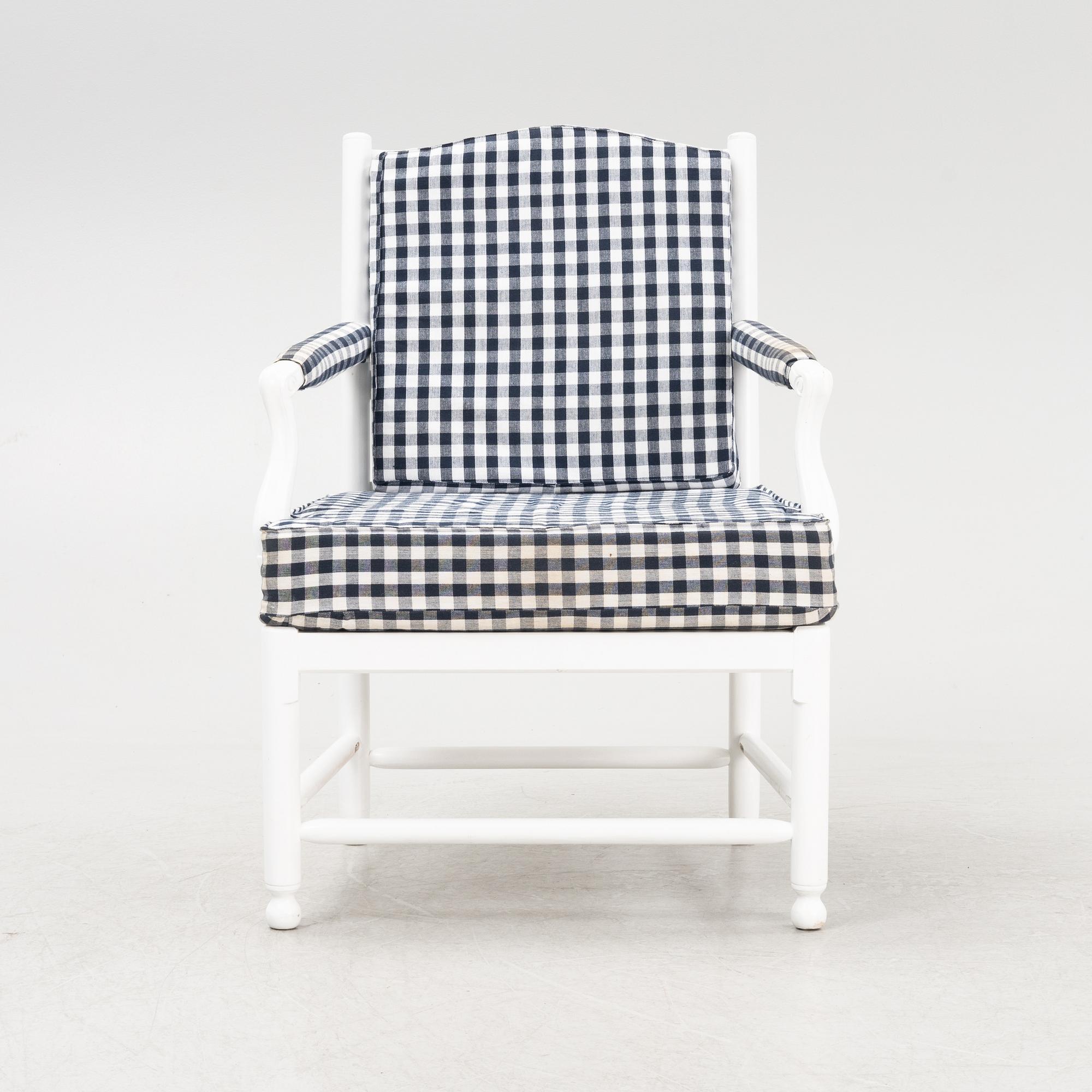 A Gustavian style armchair, 'Medevi brunn' from IKEAs 18th Century series, 1990's.