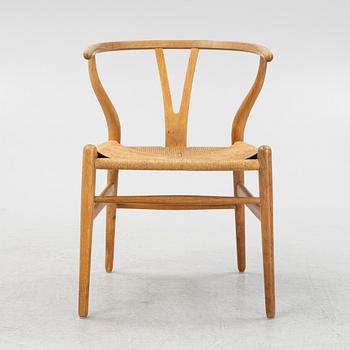 Hans J Wegner, a model 'CH 24' beech chair, Carl Hansen & Son, Odense, Denmark.
