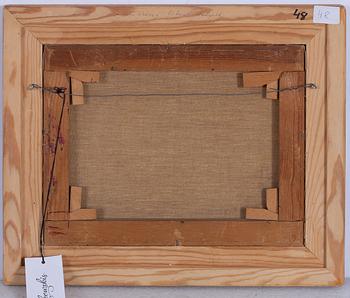 Nisse Zetterberg, "Stilleben med röda blommor".