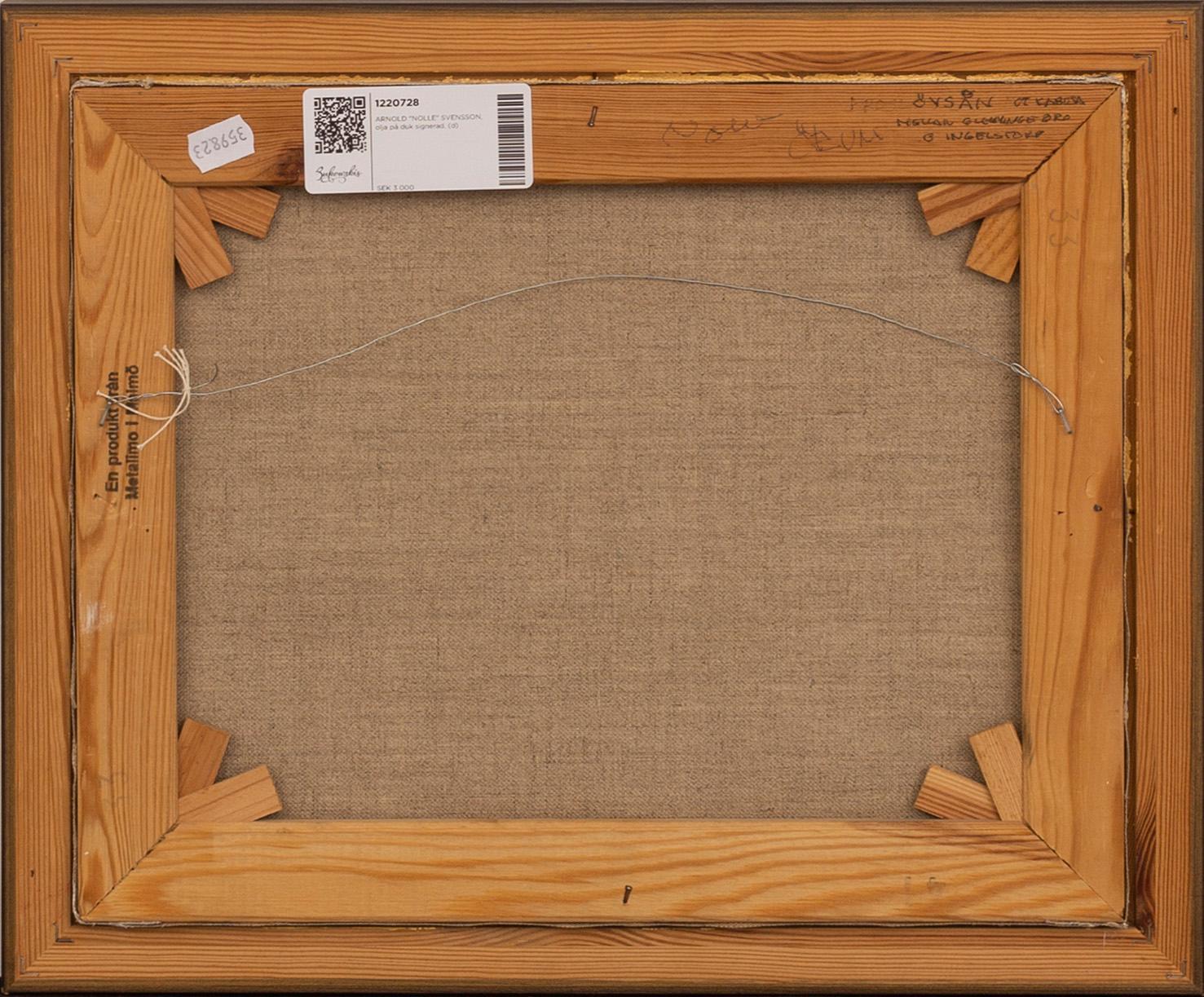 ARNOLD "NOLLE" SVENSSON, oil on canvas.