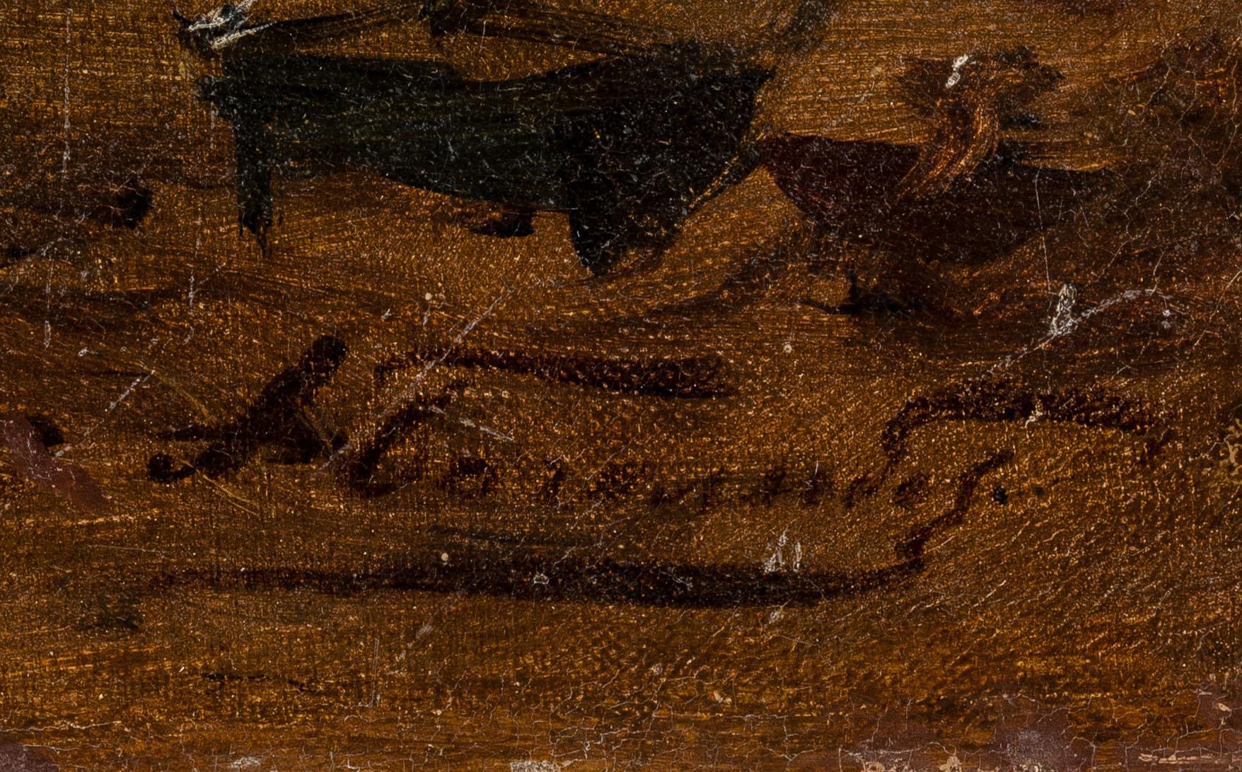 ALEXEI PETROVICH BOGOLJUBOFF, SKETCH FOR THE PAINTING THE WRECK OF THE FREGAT ALEXANDER NEVSKY.