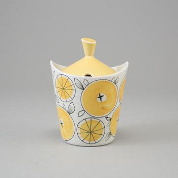 MARIANNE WESTMAN, servisdelar, 5 st, flintgods, "Picknick", Rörstrand, i produktion 1956- 69.