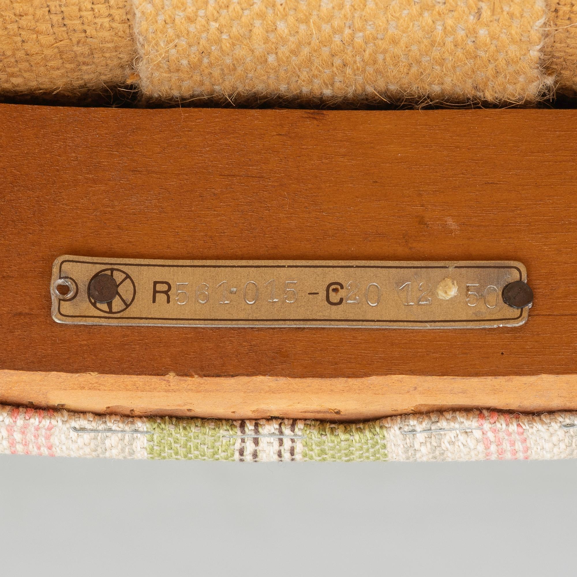 David Rosén, stolar, 6 st, "Futura", Nordiska Kompaniet, 1950-tal.