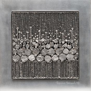 RAUHA EKLUND, relief, metal, signed and dated -79.