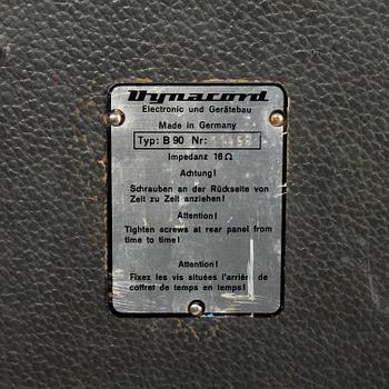 Dynacord, "B-90", speaker cabinet, 1960s, Germany.