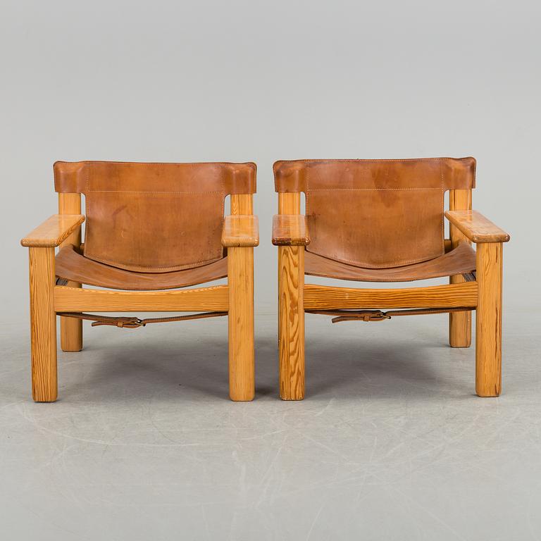 A pair of 'Natura' easy chairs by Karin Mobring, IKEA.