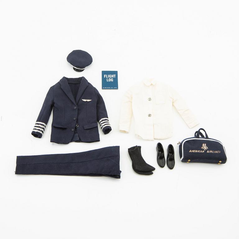 Barbie och Ken, dockor 2 st. samt kläder, vintage, "Nr. 5 Ponytail", Mattel 1961, "Ken" Mattel 1961.