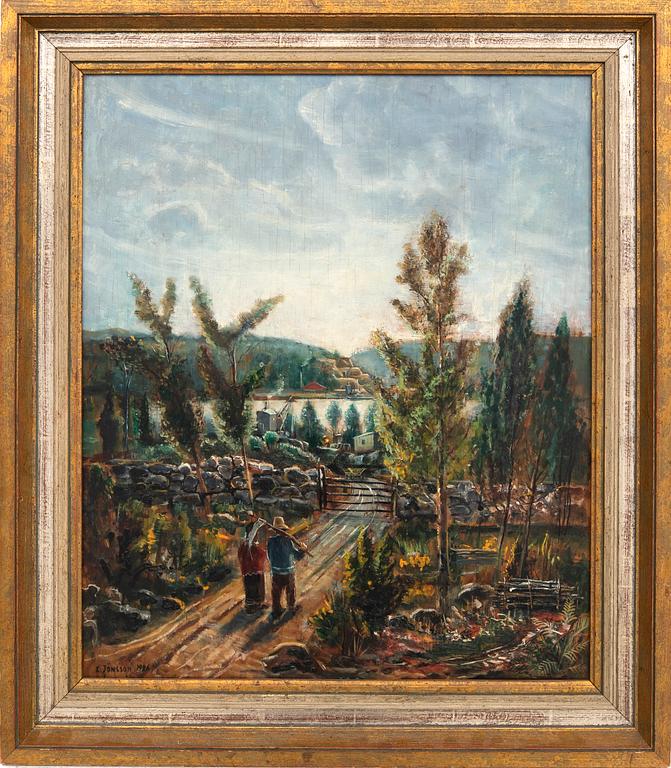 Erik Jönsson, oil on canvas, signed and dated 1926.