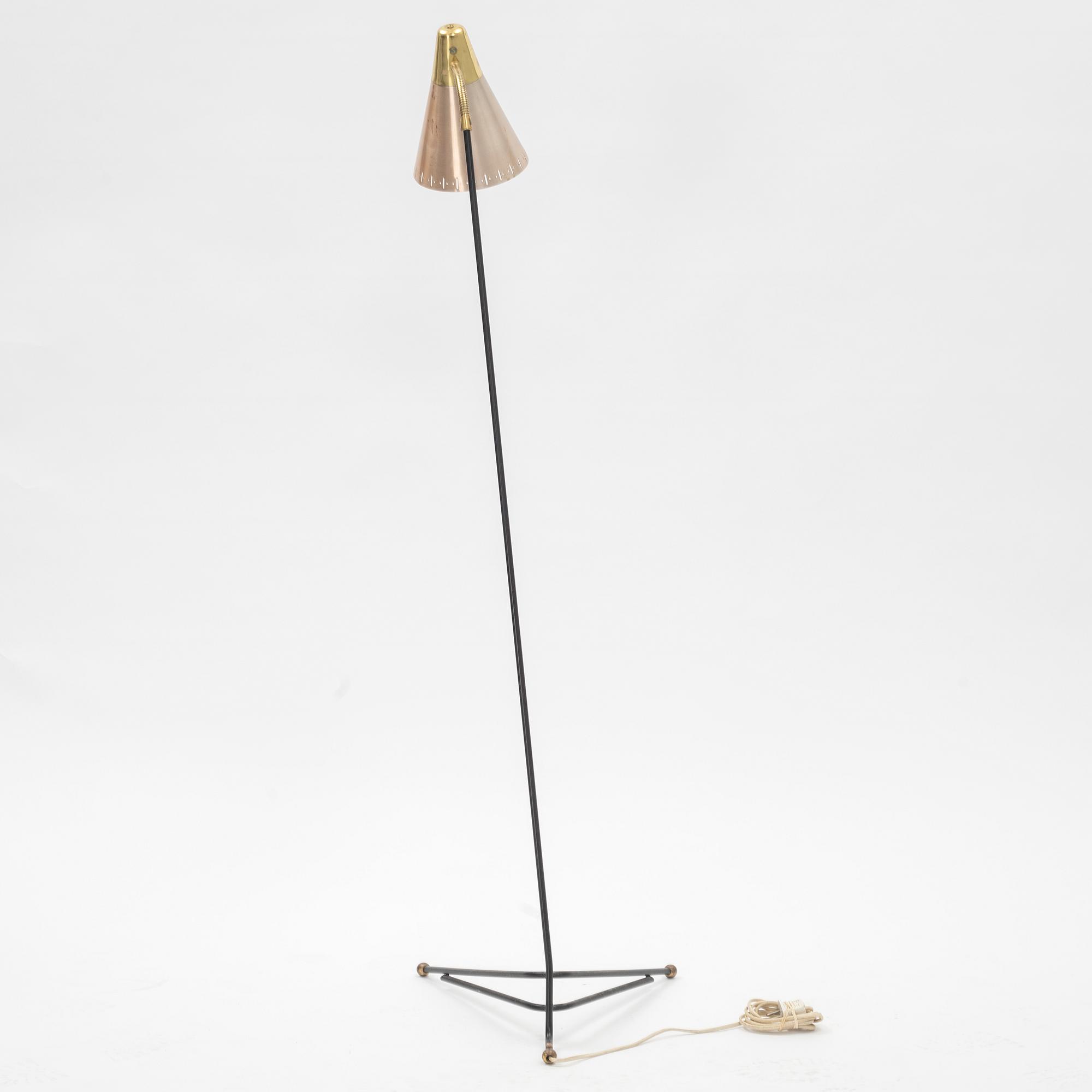 Golvlampa, modell 144, EAE Eskilstuna, 1950-tal.