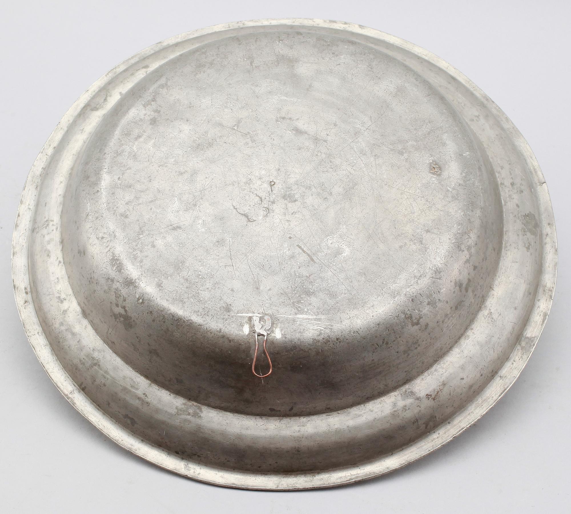 SKÅLFAT, tenn, Jonas Ingemarsson Boström, Göteborg 1745.