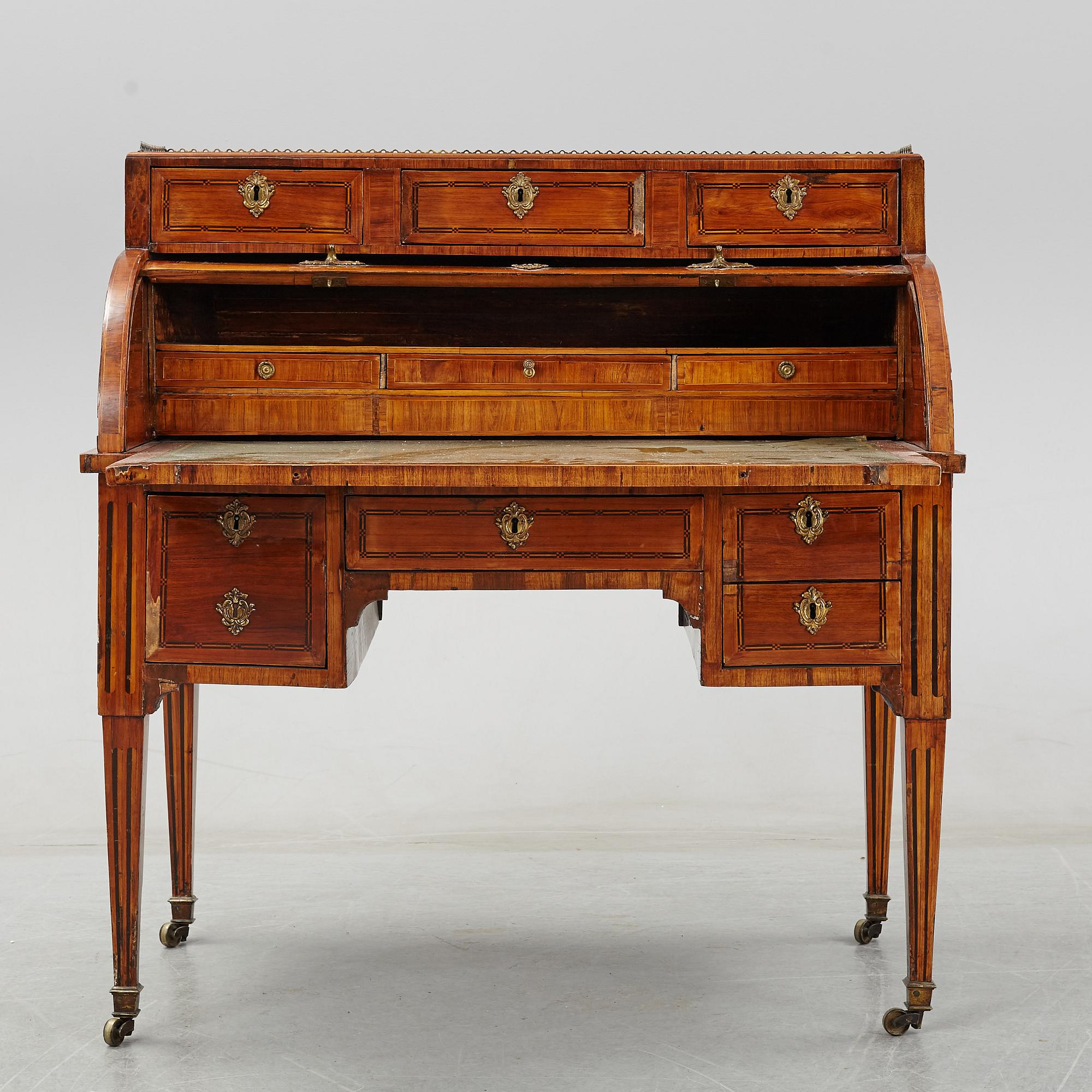 A Louis XVI secretaire, ca 1800.