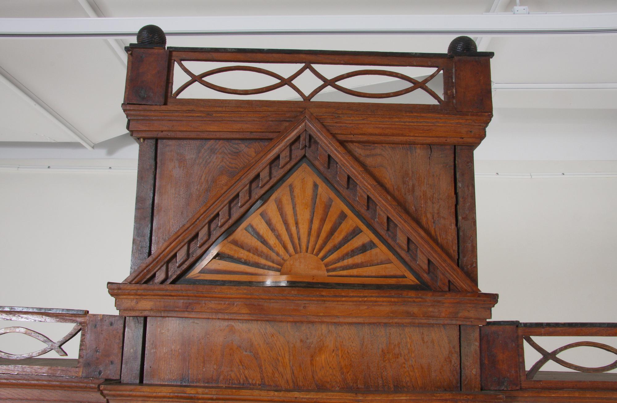 SKRIVSKÅP,Lorentz Nielsens stil, omkr 1800, Danmark.