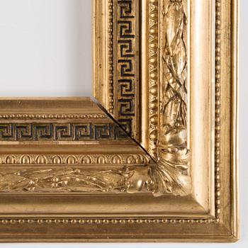 A 19TH CENTURY PICTURE FRAME.