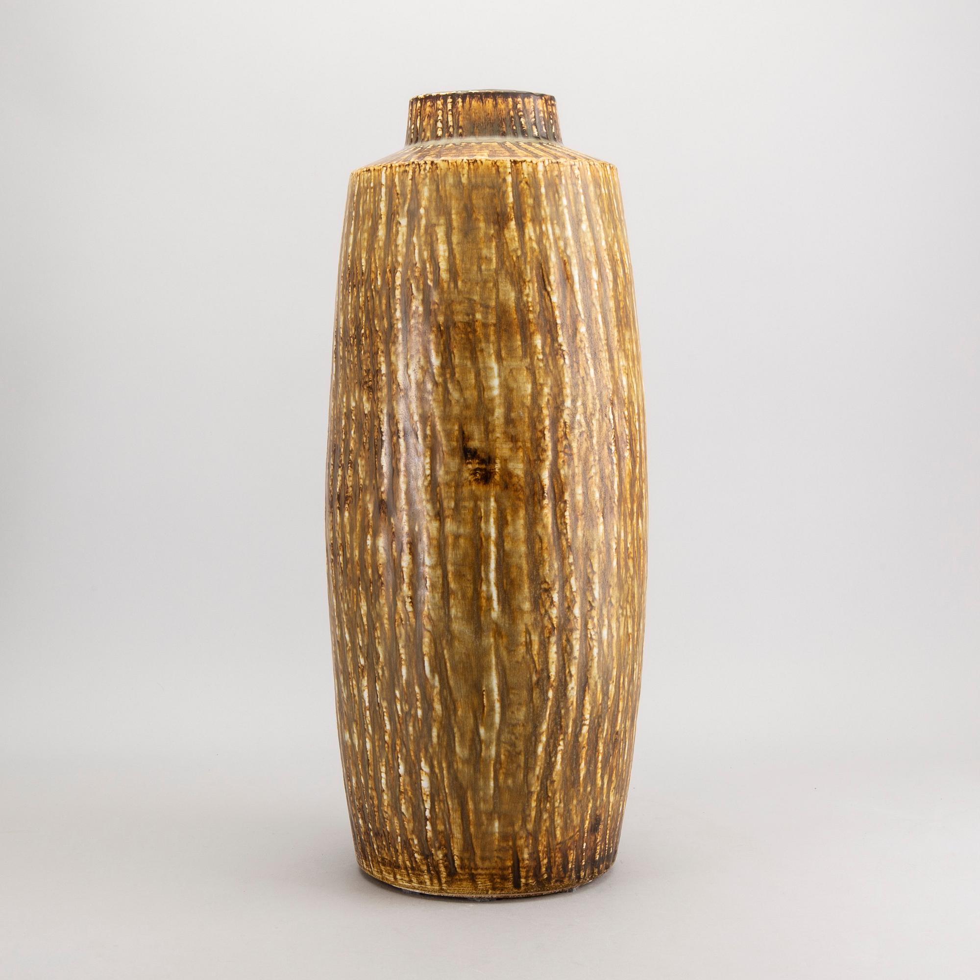 A stoneware floor vase by Gunnar Nylund, Rörstrand.