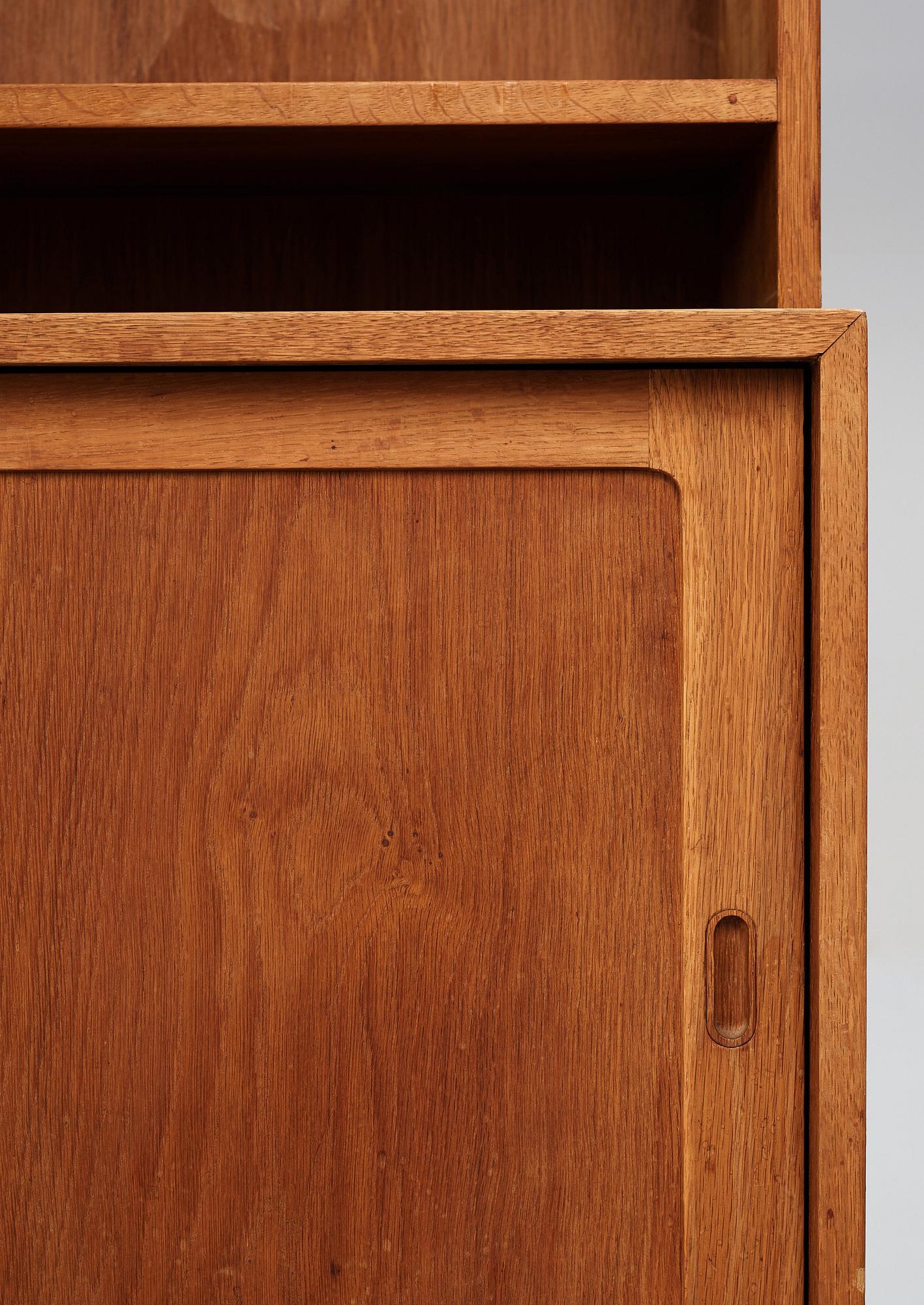 HANS J WEGNER & BØRGE MOGENSEN, bokhyllor 1 par, Johannes Hansen, Danmark, 1940-tal.