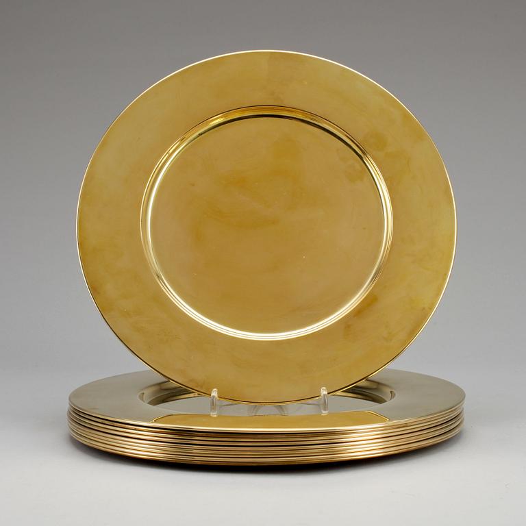 KUVERTTALLRIKAR, 10 st, mässing, Stelton, Danmark, 1900-talets senare hälft.