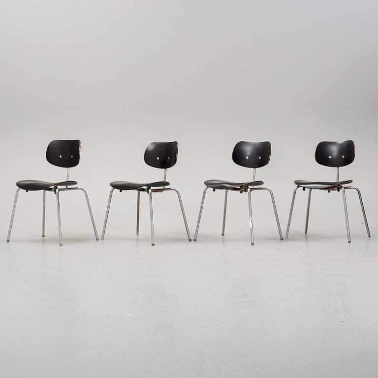 Egon Eiermann, six 'SE 68' chairs, Wilde & Spieth.
