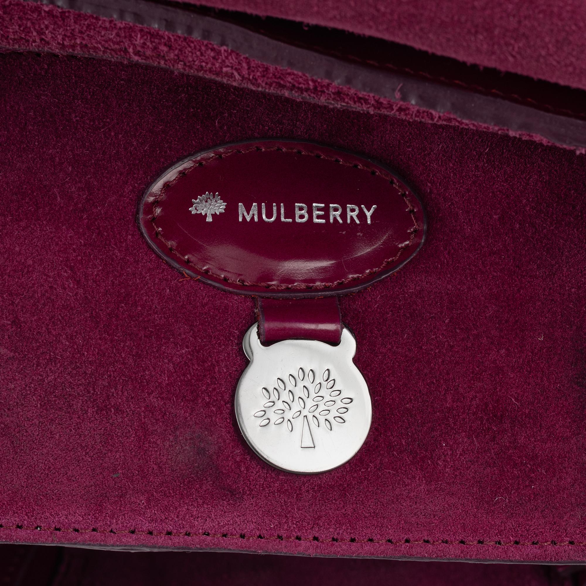 Mulberry, a patent leather 'Bayswater' bag.