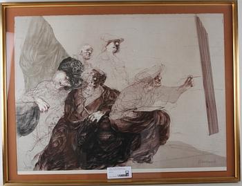 CLAUDE, WEISBUCH, 3 st. Litografier, sign 23,105 resp 107/160.