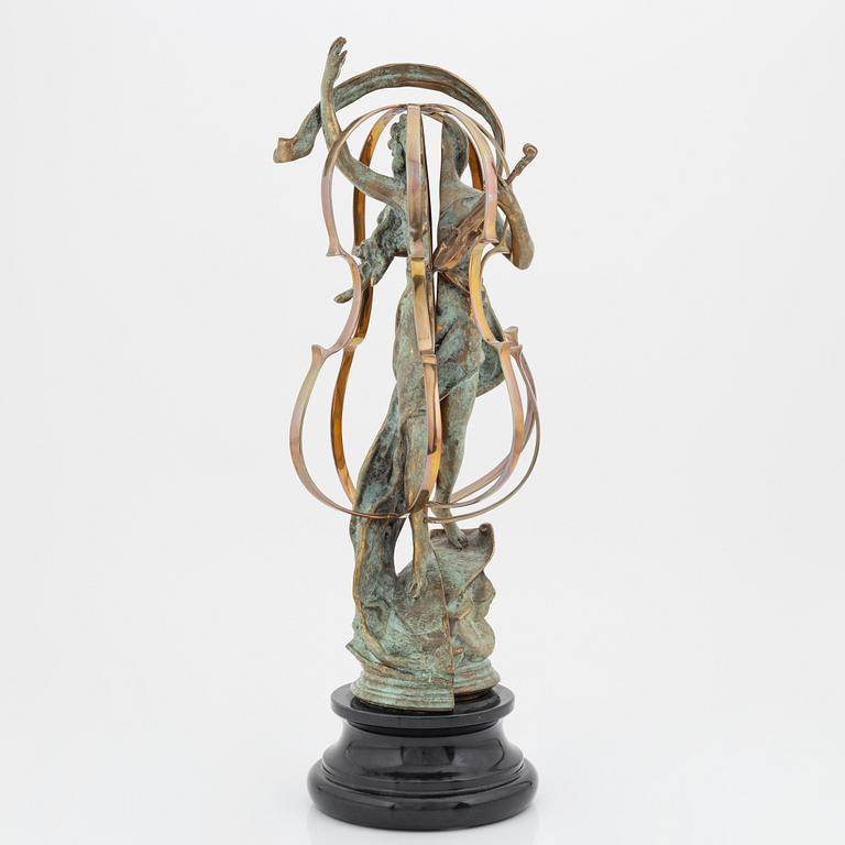 Arman, skulptur. Stämpelsignerad. Numrerad. Gjutarstämpel. Total höjd 59 cm.