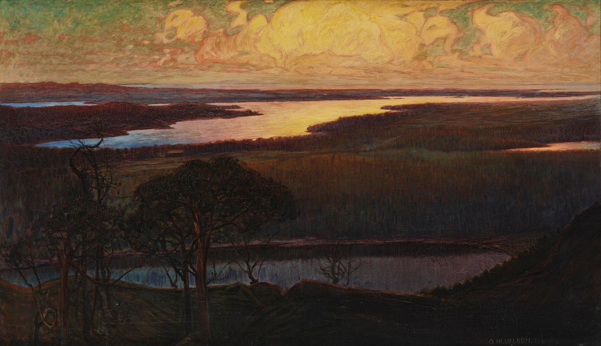 Otto Hesselbom, Skymning över Dalsland.