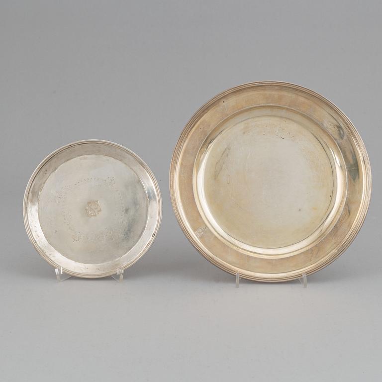 Six Russian silver pieces, mark of Wäkeva, Seipel and others, 18th/19th century.