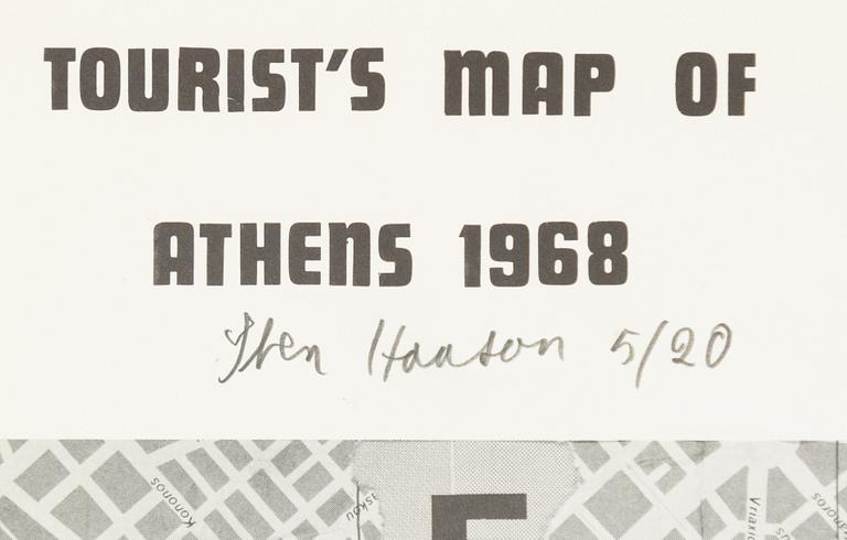 Sten Hanson, "Tourist´s map of Athens 1968".