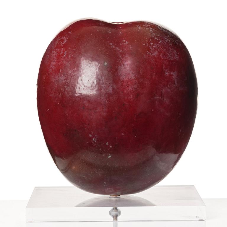 Hans Hedberg, a large faience sculpture of a plum, Biot, France.