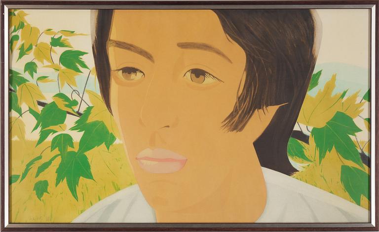 ALEX KATZ, färgakvatintetsning, signerad och numrerad 44/90, utgiven 1975.