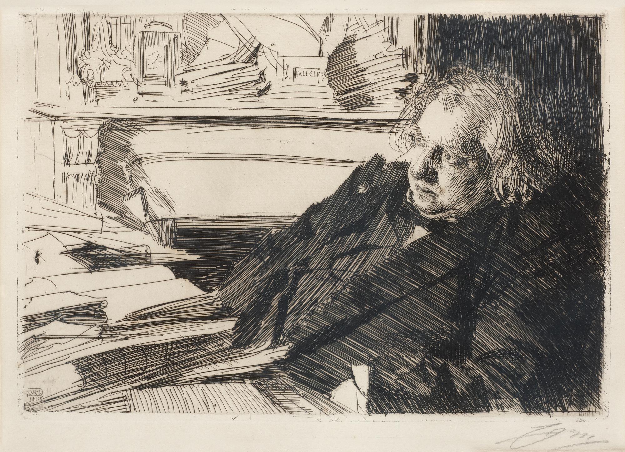 Anders Zorn, "Ernest Renan".