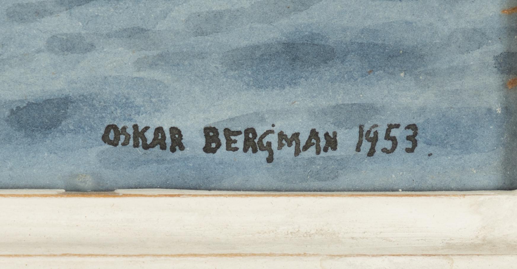 Oskar Bergman,  "Båtar vid Visby".