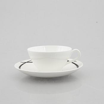 Stig Lindberg, a 15-piece 'Pencil' bone china coffee service, Gustavsberg 1954-65.