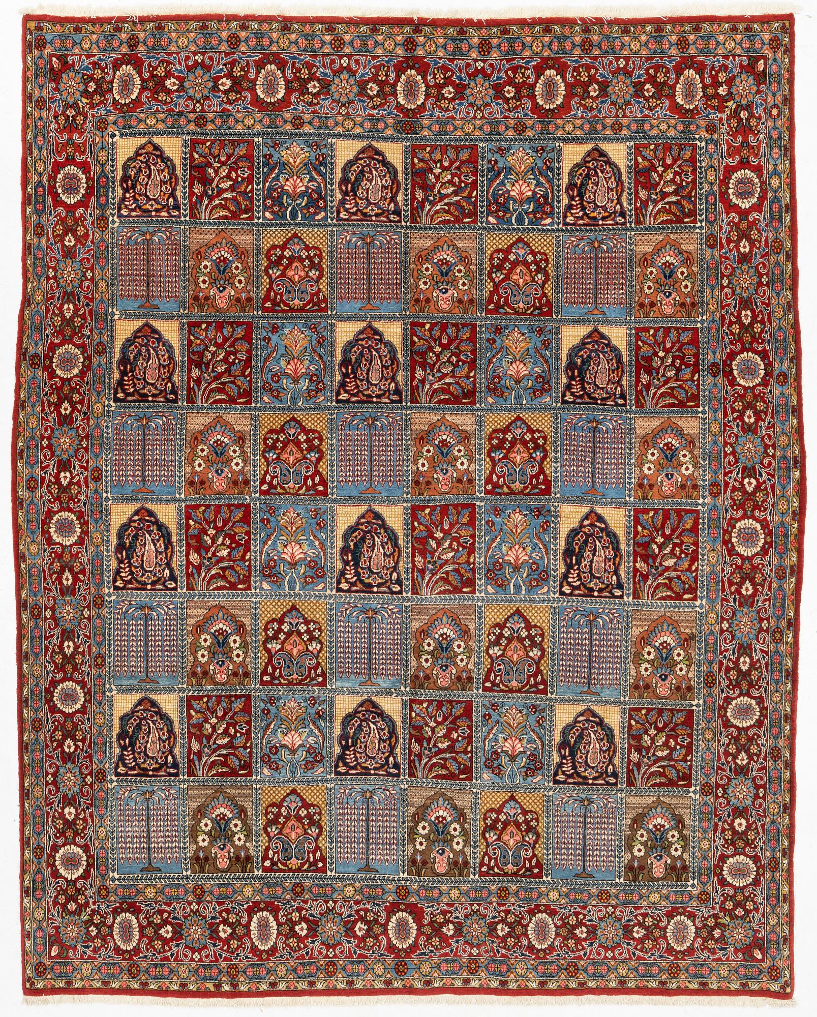 A Qum, semi antique, c. 284 x 226 cm.