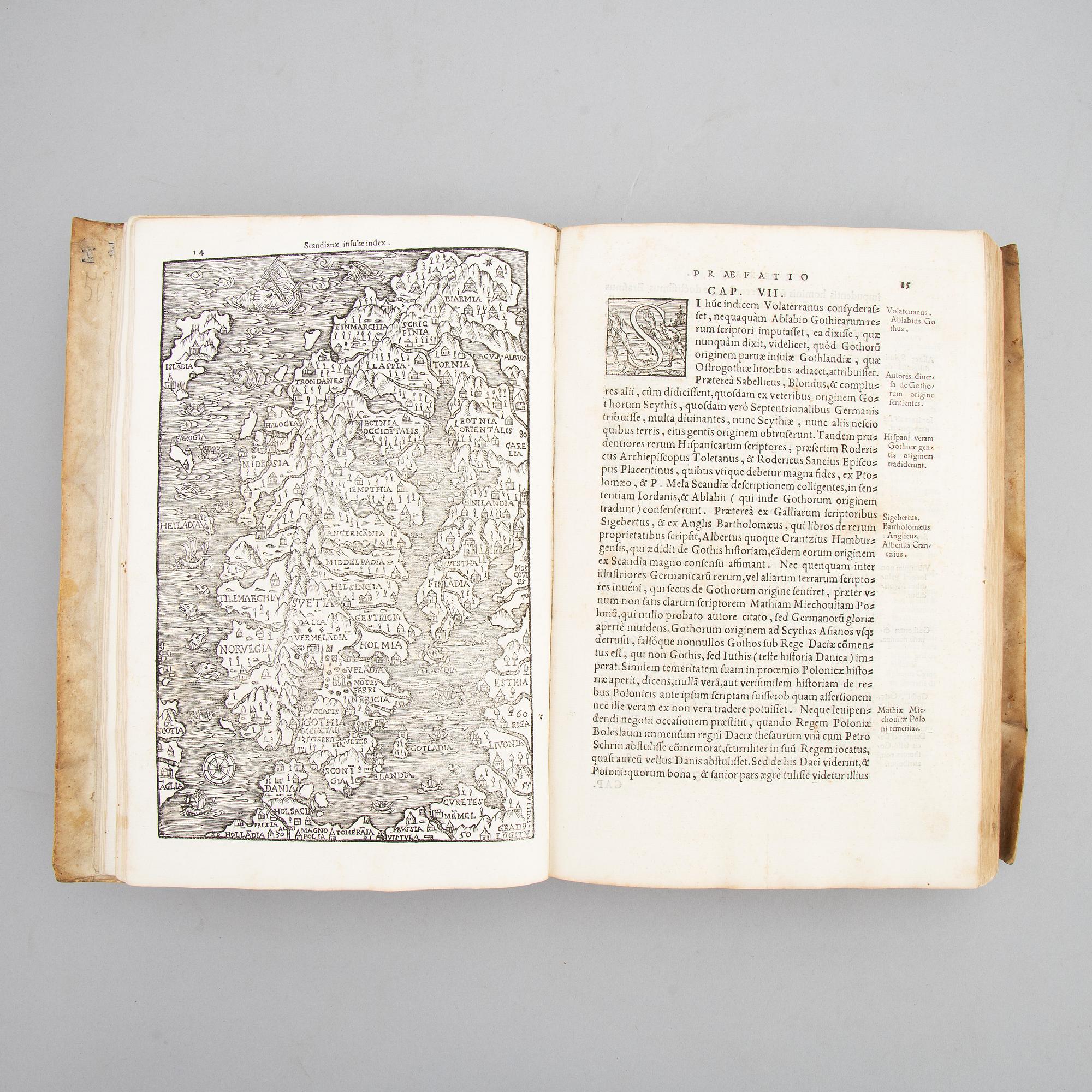 The rare variant state of Johannes Magnus’ Historia, 1554.
