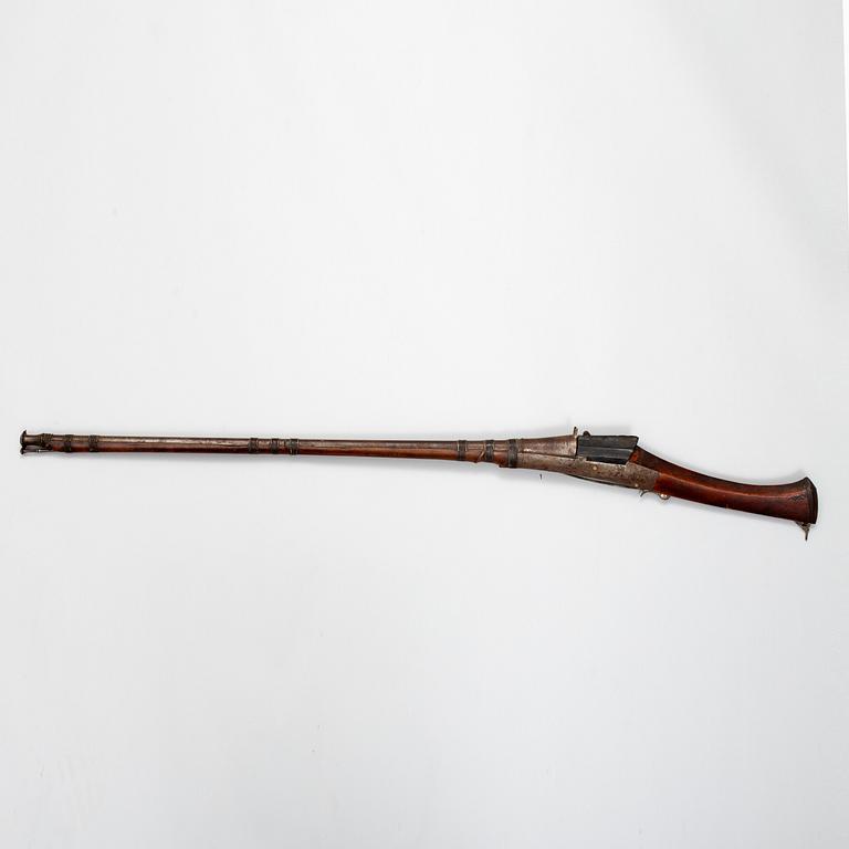 A 19th century musket, probably from the Ottoman Empire.