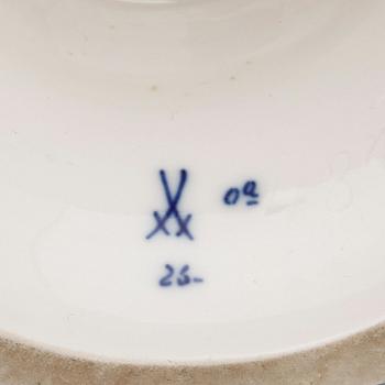 SERVISDELAR, 14 st, porslin, Meissen, 1900-tal.