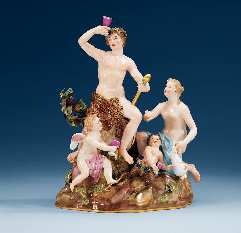 FIGURGRUPP, porslin. Meissen, omkring 1900.