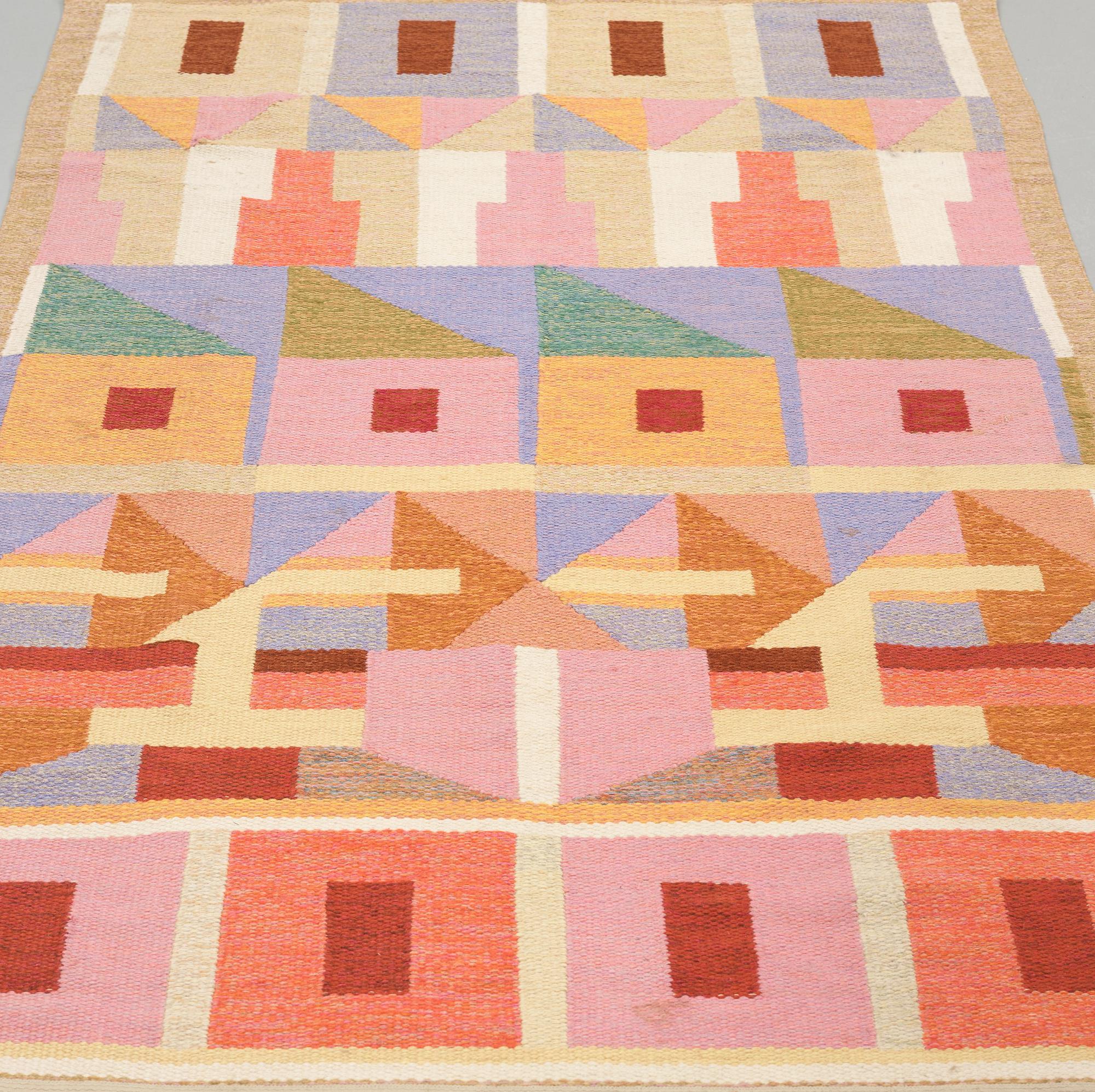 Agda Österberg, MATTA, rölakan, osignerad, ca 209 x 135,5 cm, tillskriven Agda Österberg.