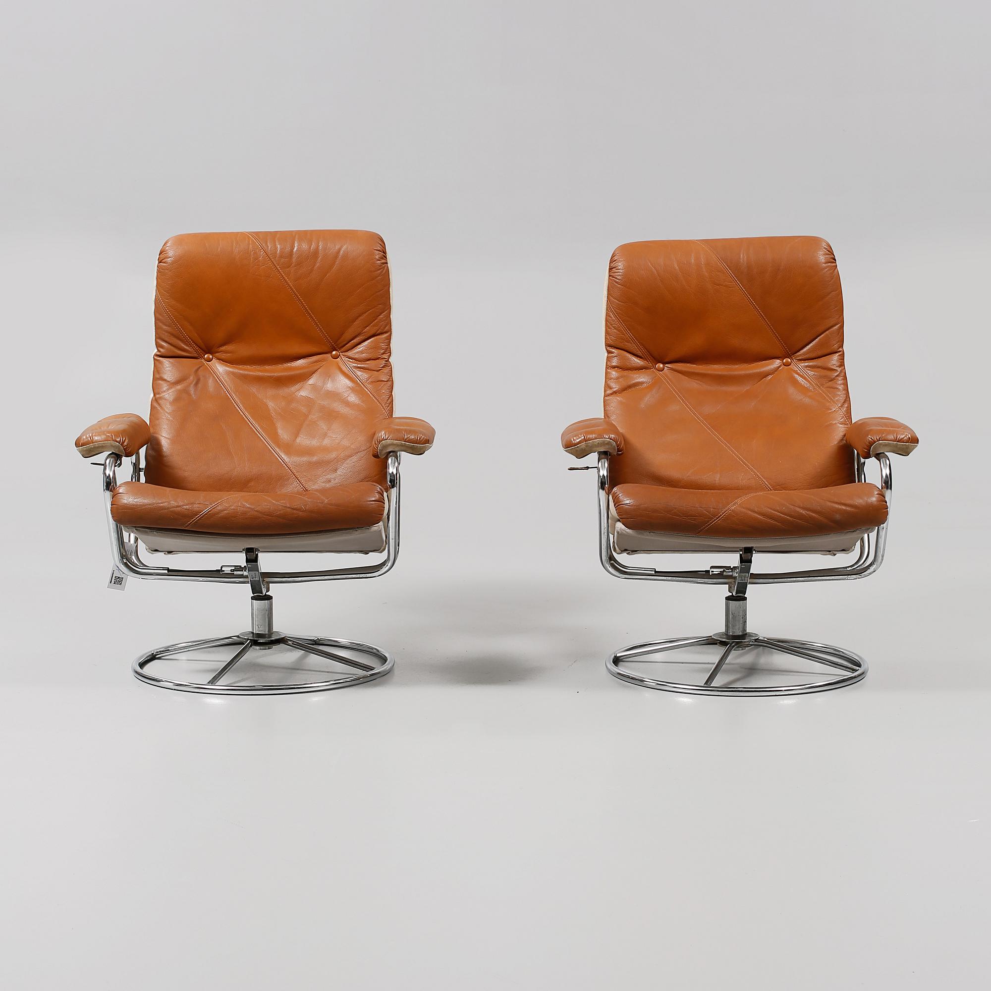 FÅTÖLJER, ett par, Sverige, 1960/1970-tal.