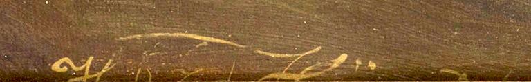 HEINRICH EDUARD HEYN, oil on canvas, signed.