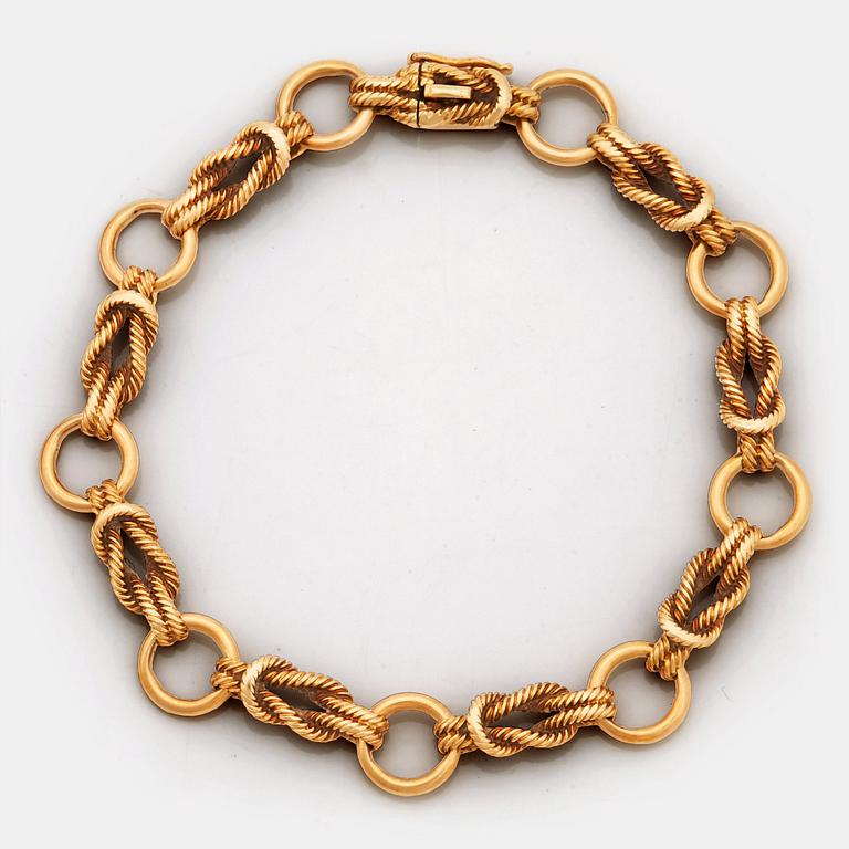 A 1950's ''Cordage Noued Marin'' bracelet by Hermès.