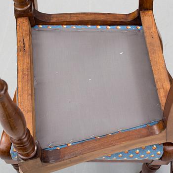 STOLAR, 6 stycken, senempire, 1800-talets mitt.