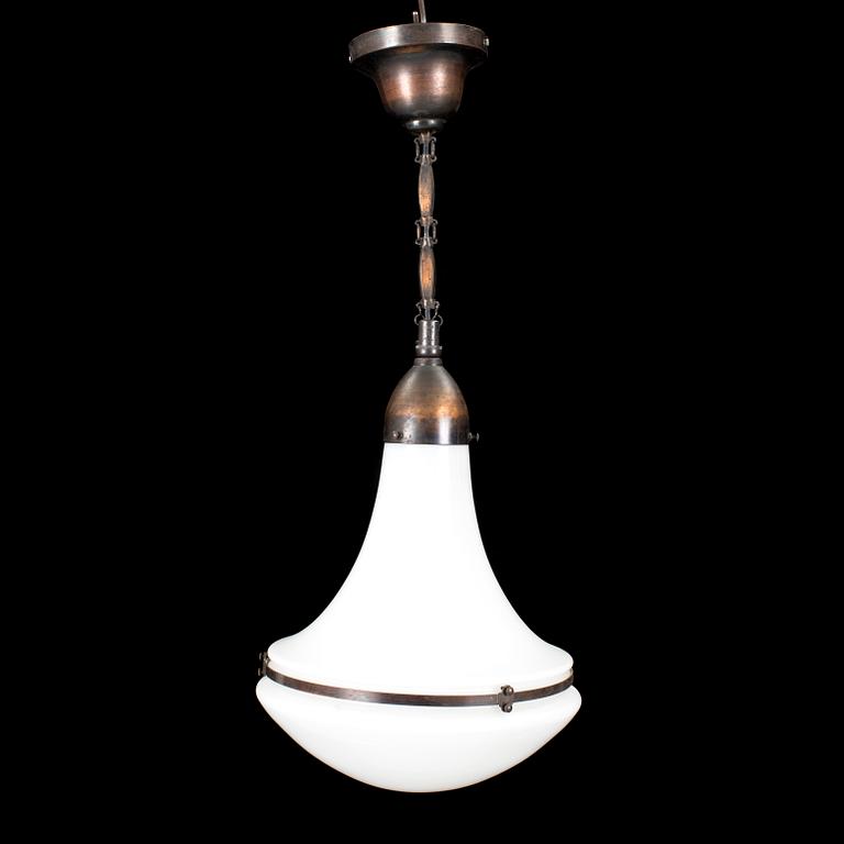 A ceiling lamp, "Luzette" designed by Peter Behrens for AEG (Allgemeine Electricitäts-Gesellschaft).