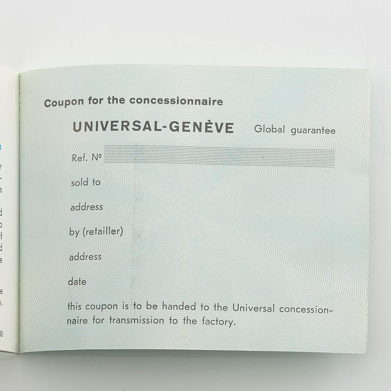 Universal Genève, Polerouter, ca 1960.
