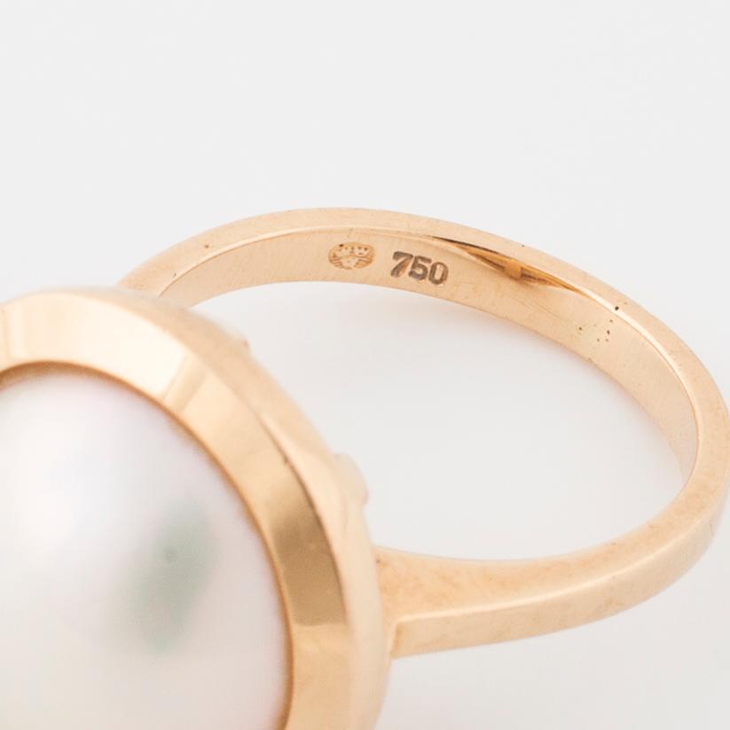 RING, med mabépärla.